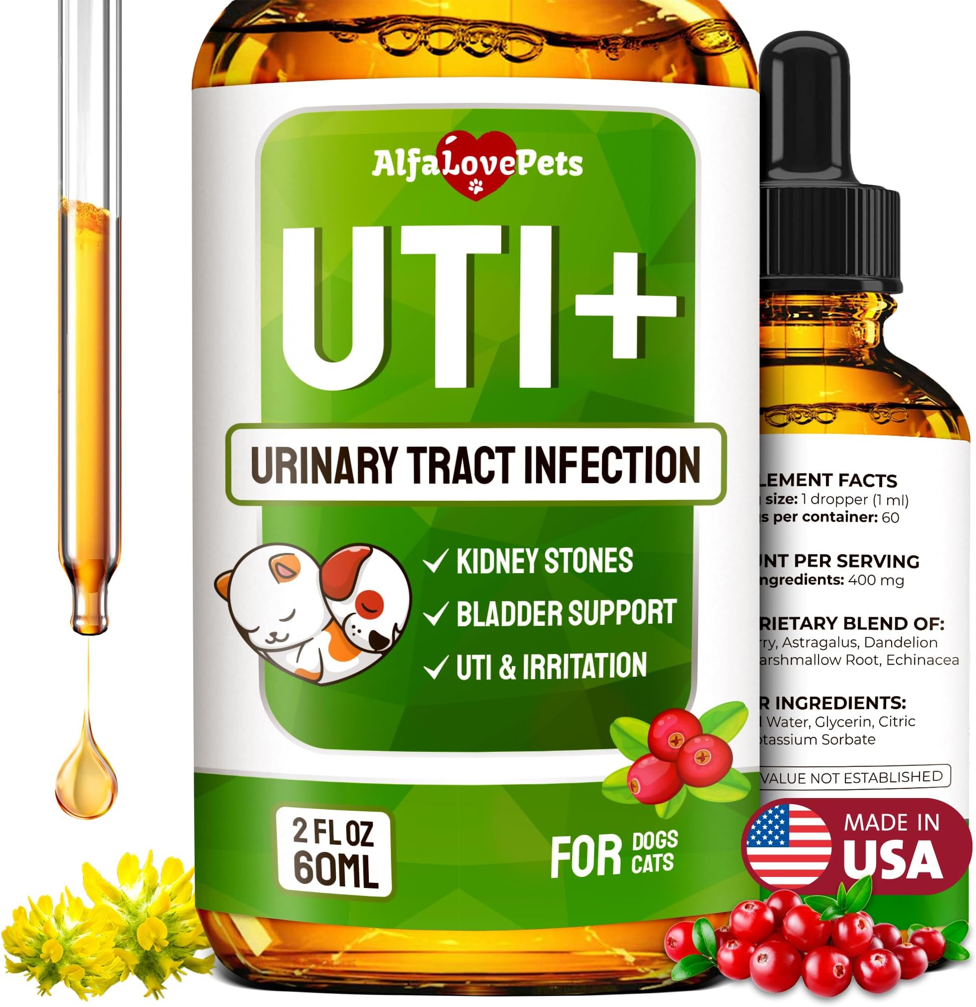 Pet Wellbeing Urinary Gold for Dogs & Cats VetFormulated Urinary Tract Health