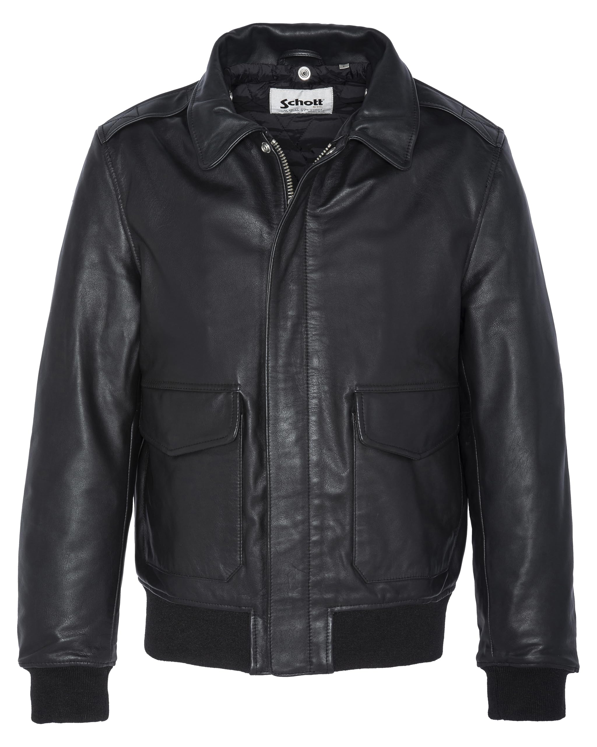 Schott NYC Lc2412 Giacca di pelle Uomo (Pacco da 1)