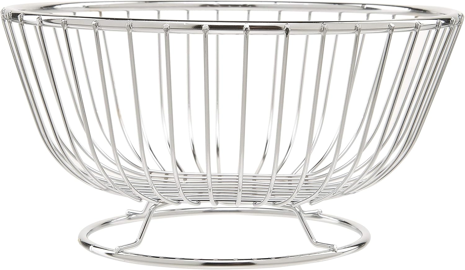 Danesco 9 inch Chromed Wire Bread Basket Home Storage