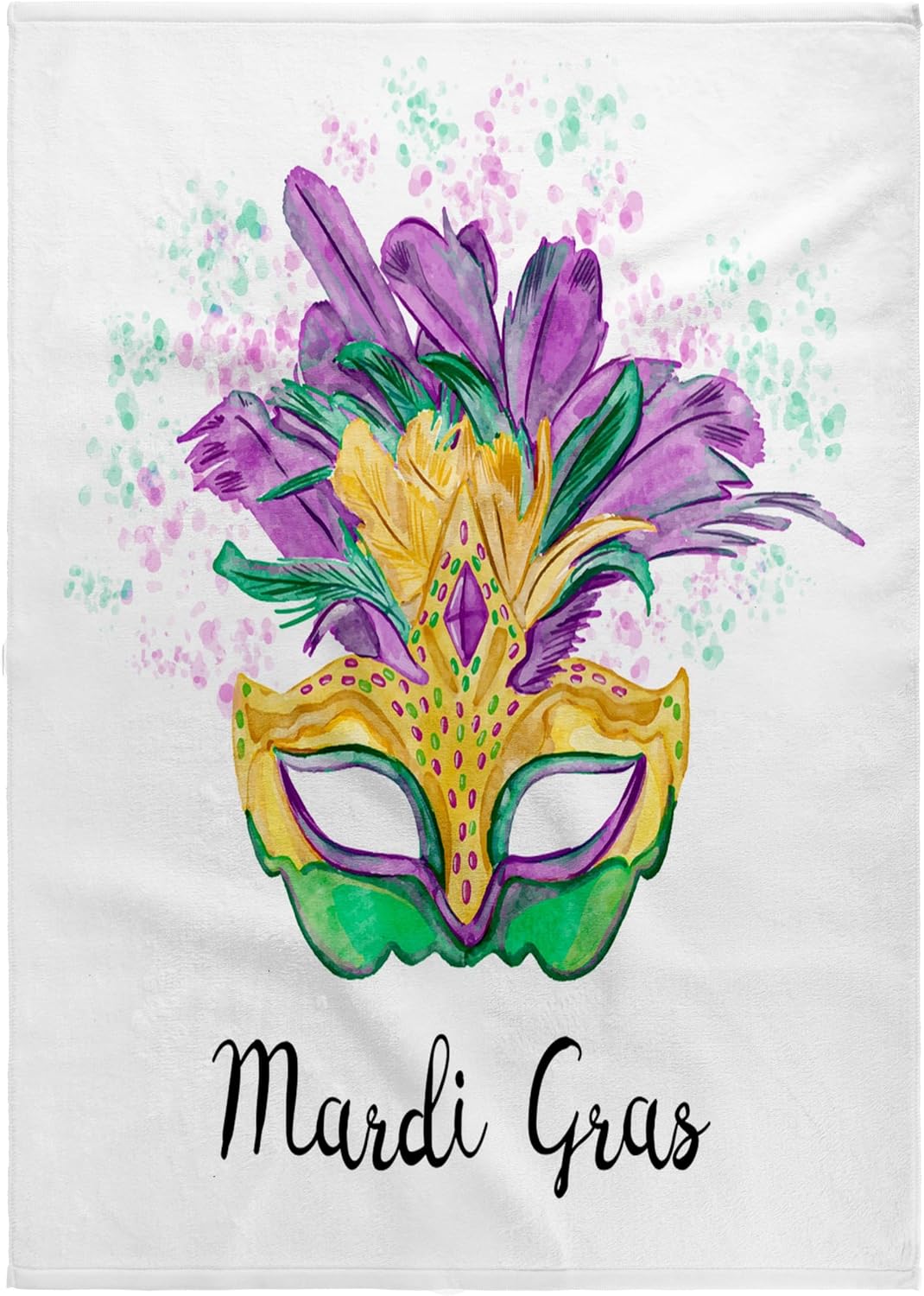 3dRose Mardi Gras New Orleans Confetti Party Celebration 22x30 Bath Hand Pool Towel