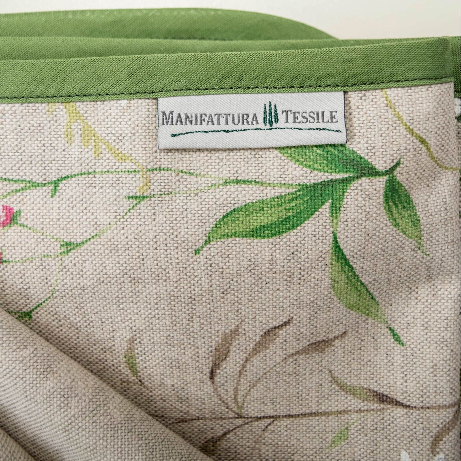 Mantel Antimanchas de algodón resinado Impermeable - Leña menuda, rectangularx14 320