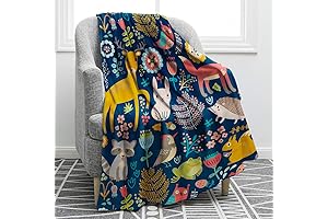 Jekeno Woodland Animal Throw Blanket: Comfort and Adventure for Kids and Adults