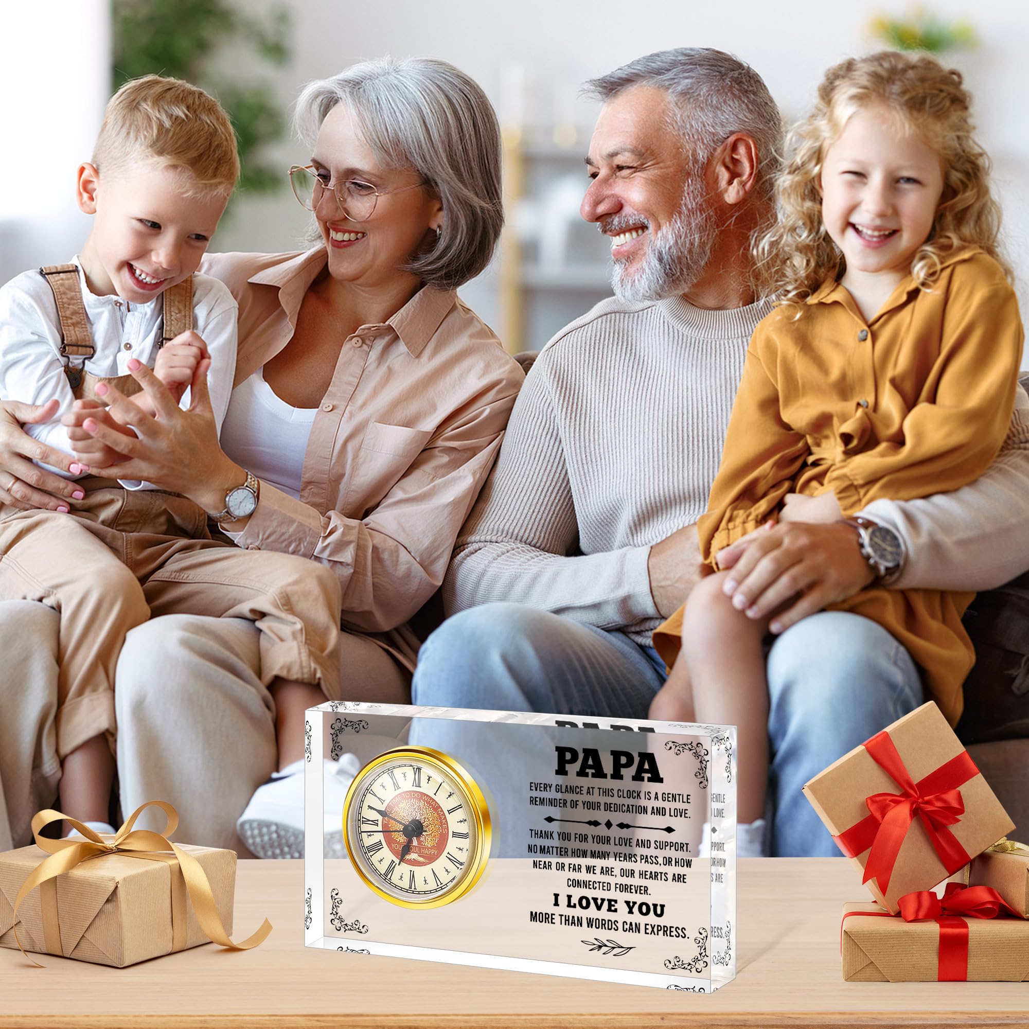 Snapklik.com : Grandpa Christmas Papa Gifts From Grandkids, Stocking ...