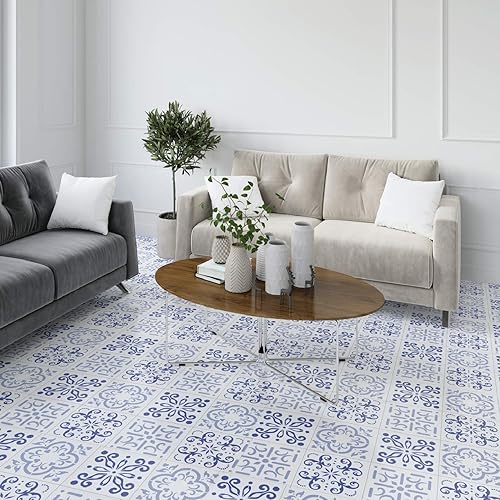 Miniatura 8 de I Like That Lamp Paquete de 4 plantillas de azulejos (6 x 6 pulgadas), patrón marroquí, plantillas reutilizables para pintar suelosparedesmuebles,