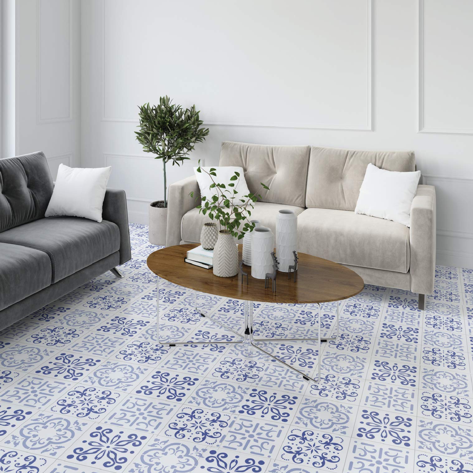 Buy Mexican Tile Stencil Set - Pack of Four 6x6 Tile Stencil Designs ...