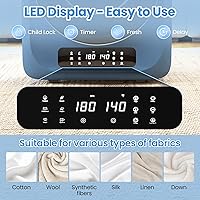 Vista 5 de Auertech Juego combinado de lavadora y secadora portátil, secadora de ropa portátil de 1.8 pies cúbicos con secadora de botas, lavadora totalmente