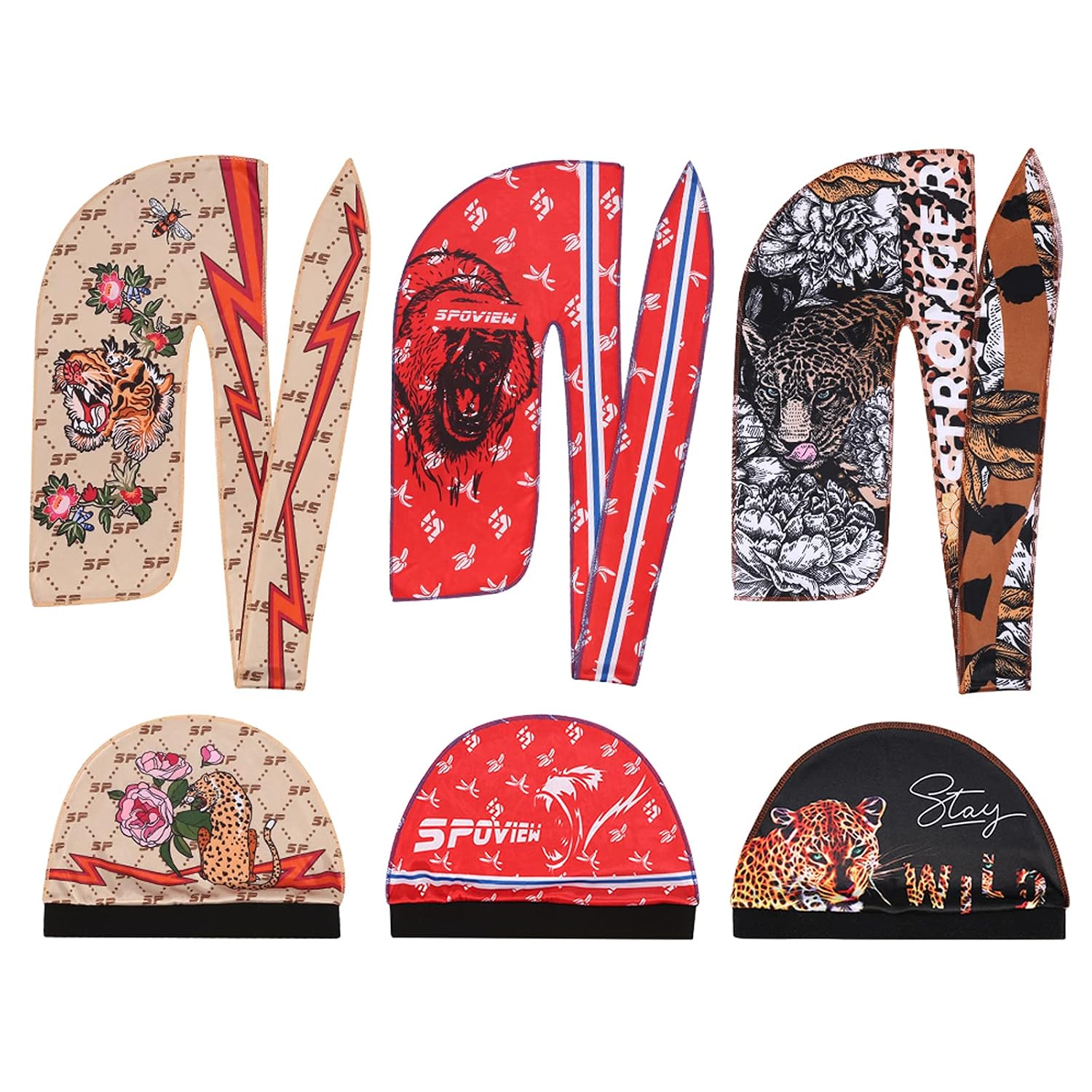 Buy Premium Silky durag & Wave CapMulti Colors,Designer Durag with Long  Wide Tail for 360 Wave Online at Lowest Price in Saint Helena, Ascension  and Tristan da Cunha. B088FKVH5P