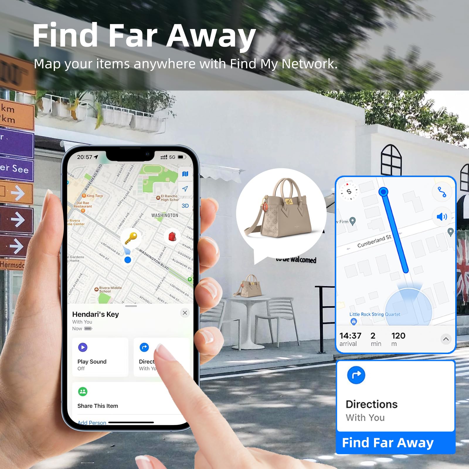 SHULIANCABLE Air Tracker Tag, Bluetooth Localizzatore Funziona con Apple Dov'è App (Solo iOS), Localizzatore Chiavi, Trova Oggetti per Chiavi, Bagagli, Valigie e Altro, Impermeabile IP67 (3 Pezzi)