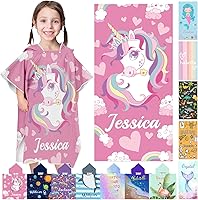Vista 28 de Toallas de playa personalizadas para niños, toallas de playa personalizadas con nombres, regalos personalizados para niños pequeños, niñas
