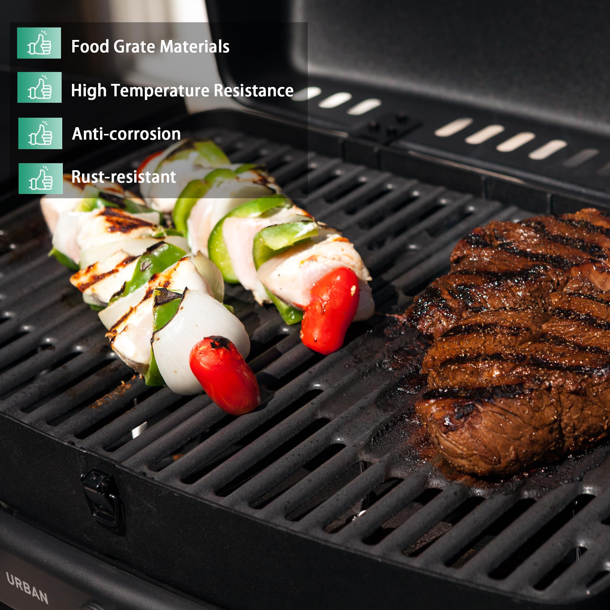 32CM Gusseisen Grillrost für Enders Explorer, Enders Urban, Urban Pro, Explorer Pro Gasgrill, Massives Gussrost Zubehör，Enders Camping gasgrill explorer next zubehör Ersatzteile
