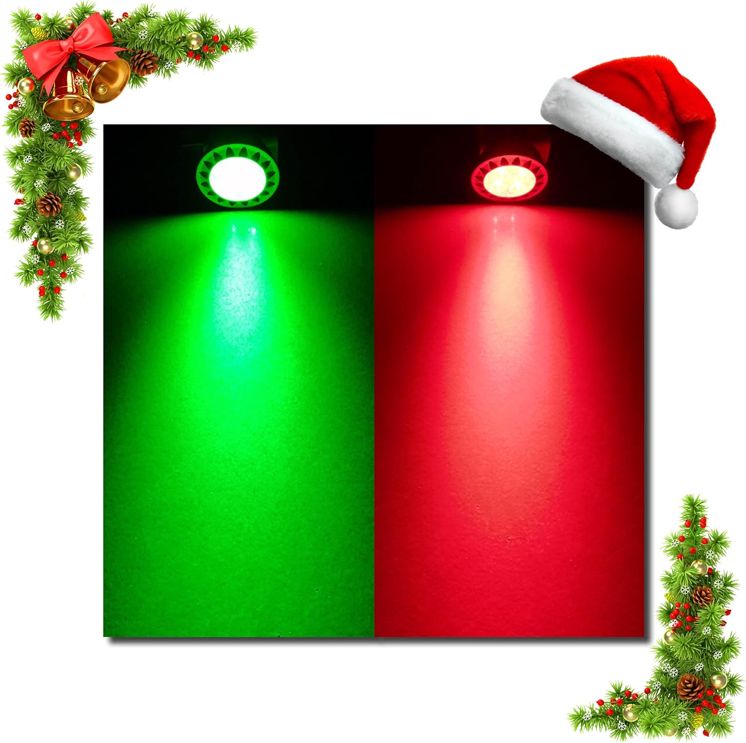 ALIDE Red MR16 GU5.3 Led Bulbs 5W,20W 35W 50W Halogen Equivalent,12V Low Voltage MR16 Led Red Bulb Spotlights for Outdoor Landscape Yard Garden Tree Christmas Holiday Lighting,Not Dimmable,3 Pack