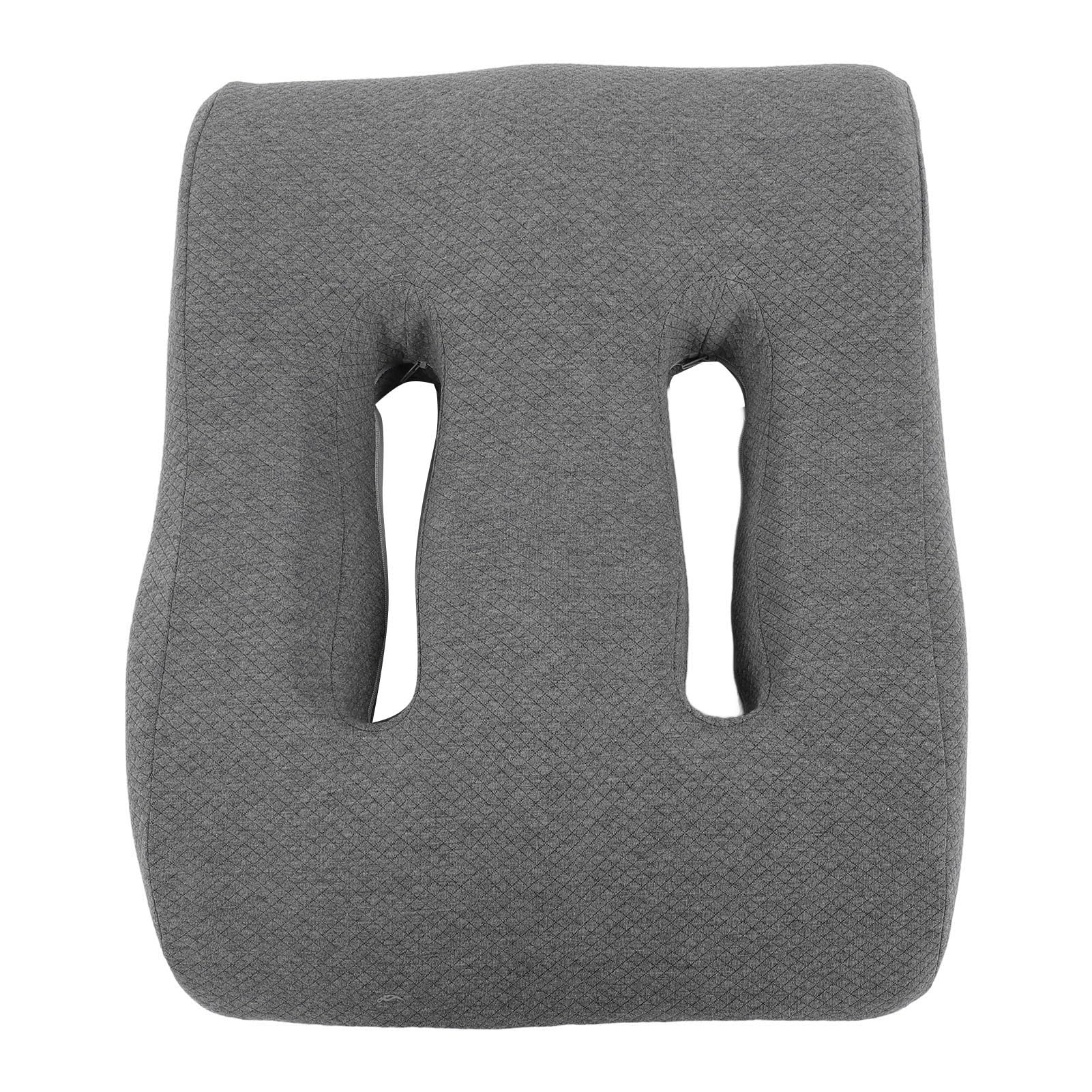 Luocute Almoha de Espuma Viscoelástica para Piernas, Diseño de Doble Curva, Cojín de Elevación de Piernas, Reposapiernas Cómodo y de Apoyo, Fun Lavable, Multifuncional para Almohada