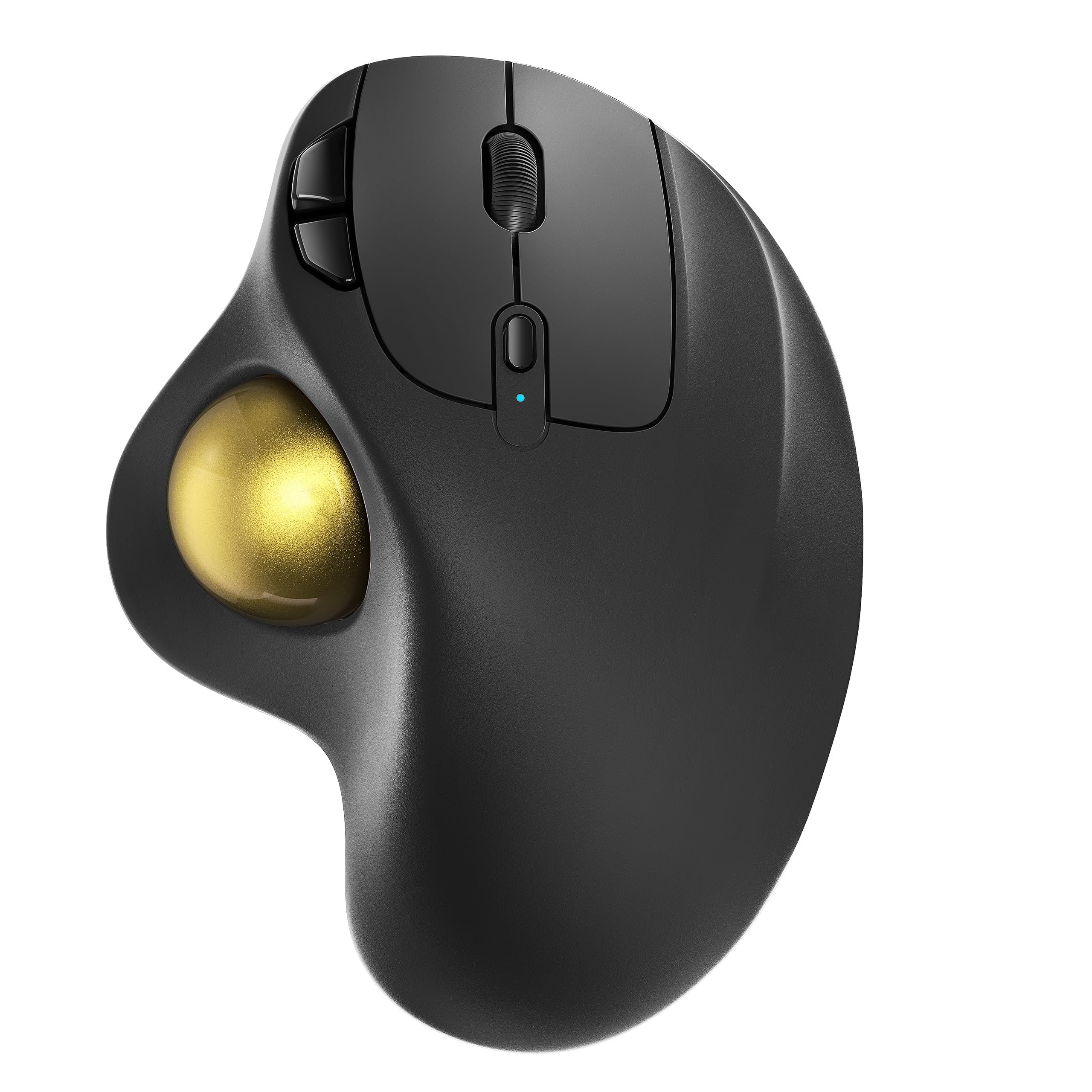 Nulea M501 Wireless Trackball – Rechargeable, Ergonomic, Easy Thumb Use, Precise Tracking, 3 Devices via Bluetooth/USB, Compatible with PC, Laptop, Mac, Windows（Fluoro Gold）-image-16