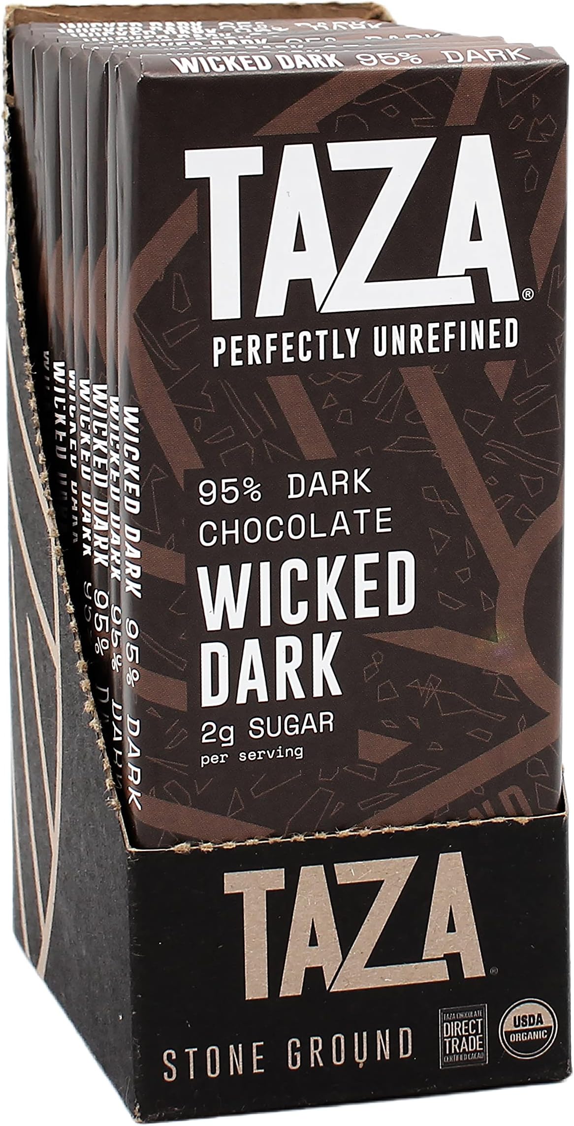 95% Wicked Dark Amaze Bar, 2.5 oz bars, case of 10