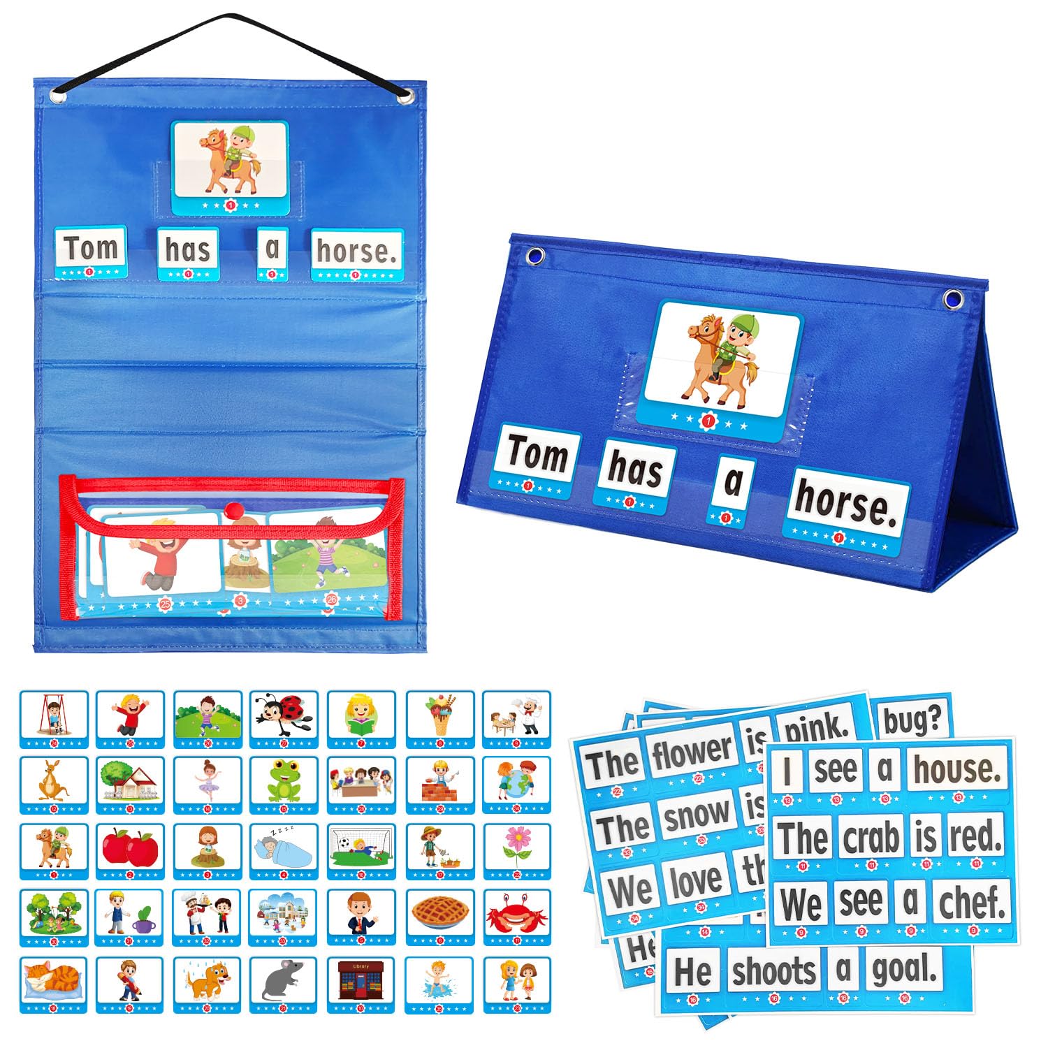 Buy Boczif Sentence Building Center Pocket Chart, op Pocket Charts