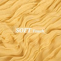 Vista 31 de Showgeous 10 Pack Baby Pink Cheesecloth Table Runner 10FT Long Semi-Sheer Gauze Table Runner Boho or Rustic Wedding Decor for Wedding Decor Arch