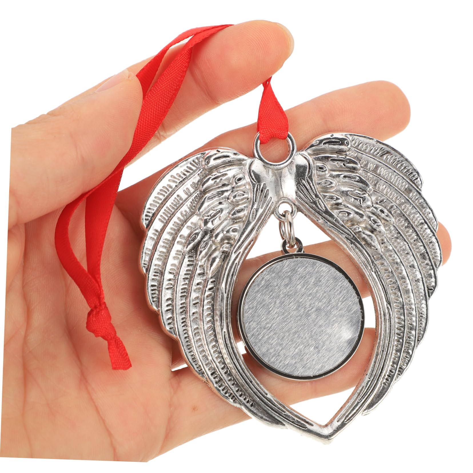 TOPBATHY 30 STK Engelsflügel Anhänger Weihnachtsfensteranhänger Urlaubsparty Liefert Gunst Weihnachtsbaumschmuck Zum Aufhängen Sublimation Personalisierter Anhänger Zinklegierung
