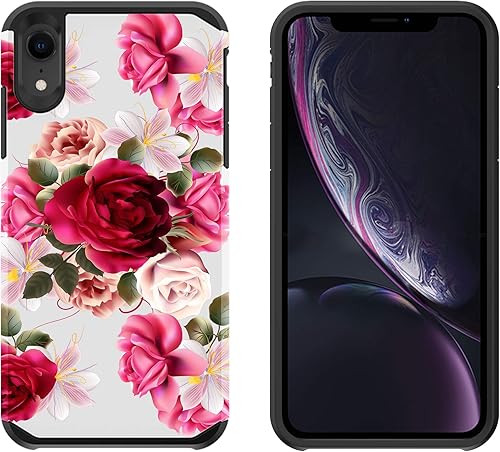 Miniatura 2 de Compatible con Apple iPhone XR, funda resistente para mujeres y niñas, con a prueba de golpes a prueba de caídas funda protectora para iPhone XR -RR