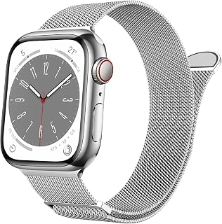 Stainless Magnetic Replacement Iwatch Silver