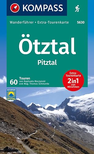 KOMPASS Wanderführer Ötztal, Pitztal, 60 Touren mit Extra-Tourenkarte: GPS-Daten zum Download