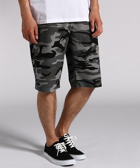 Amazon Co Jp Long Beach Surf Style ロングビーチサーフスタイル Web限定価格 裏パイルカモフラージュ柄ショートパンツ メンズ ファッション