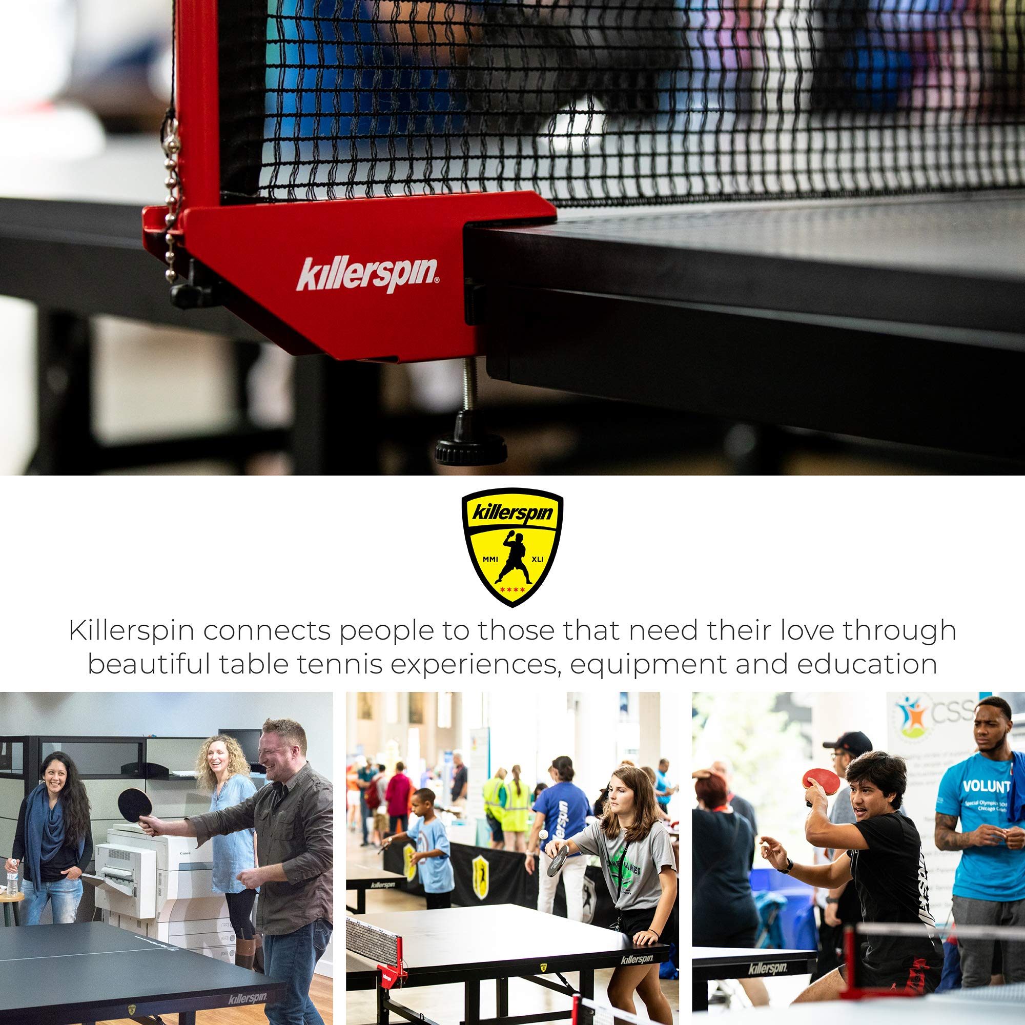 Killerspin Ping Pong Paddle Rubber Cleaner Table Tennis Racket