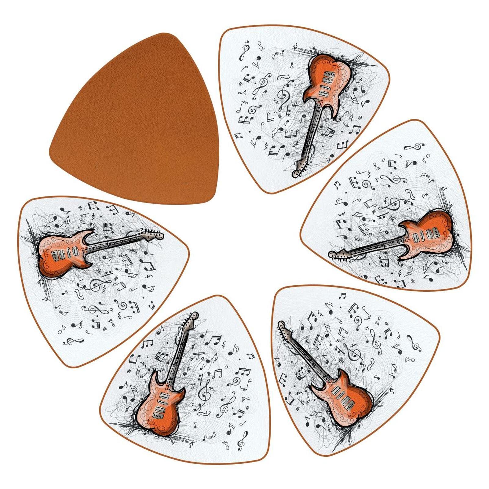 Sous-verres guitare contre les taches et les rayures de vos tables