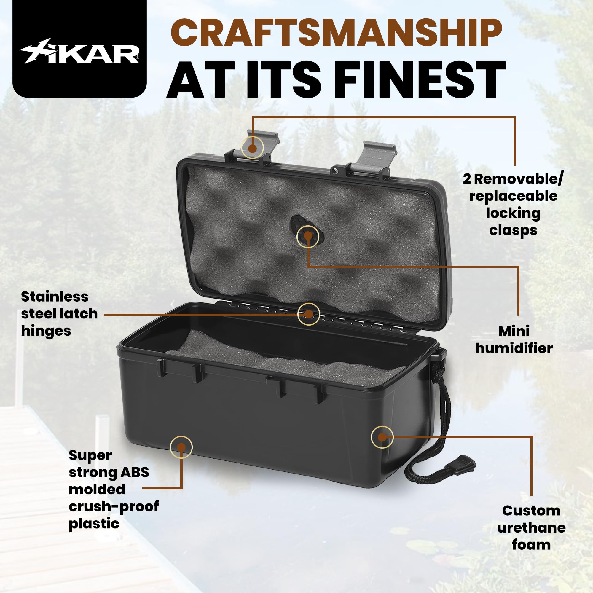 Xikar Reise-Humidor 15 Zigarren 215XI mit Boveda