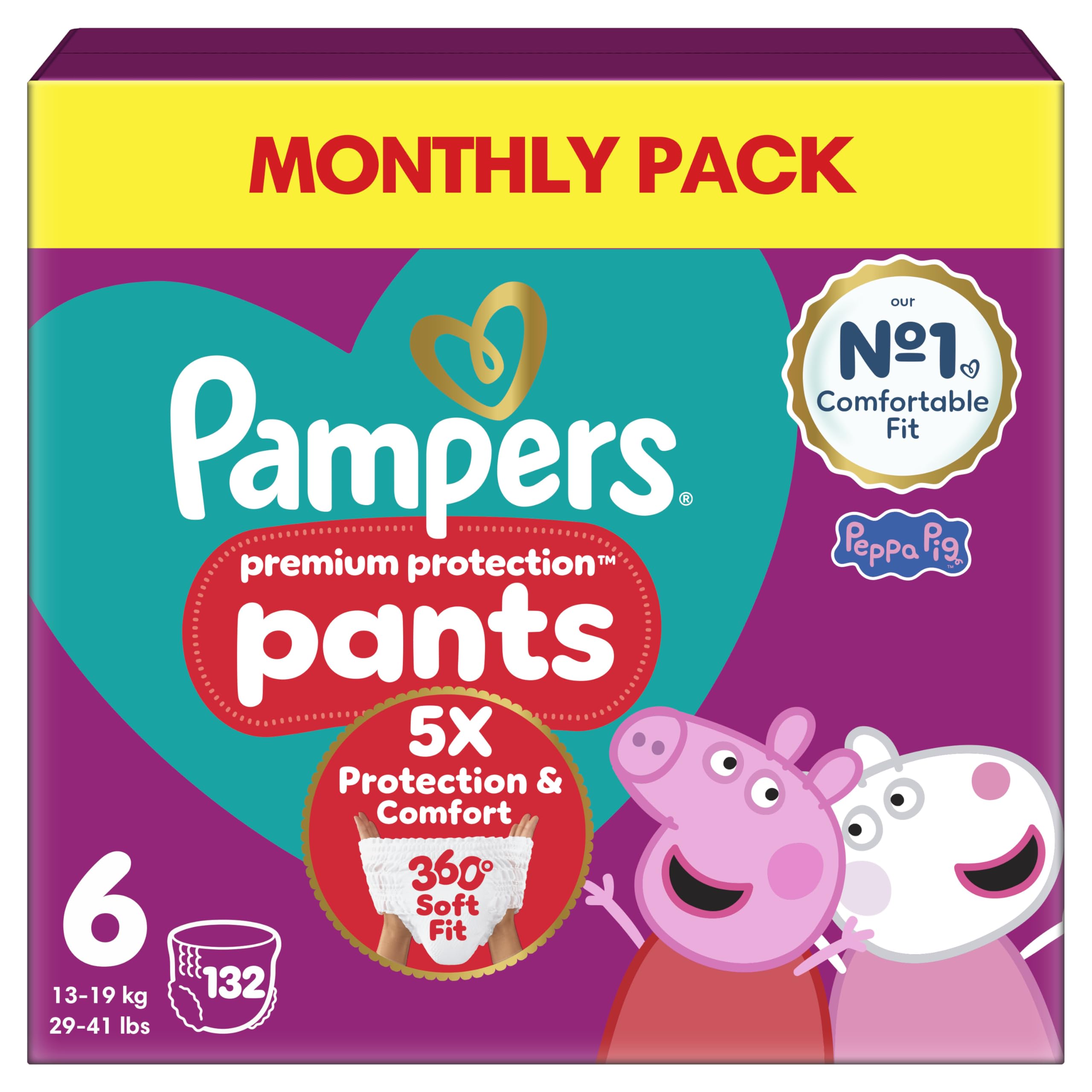 Pampers Premium Protection Nappy Pants Size 6