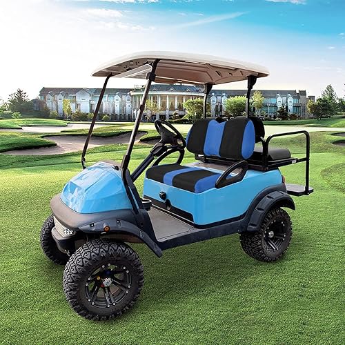 Miniatura 7 de Juego de fundas de asiento de carrito de golf, fundas para asientos delanteros de carrito de golf, ajuste para Club Car Precedent OEM, cojín