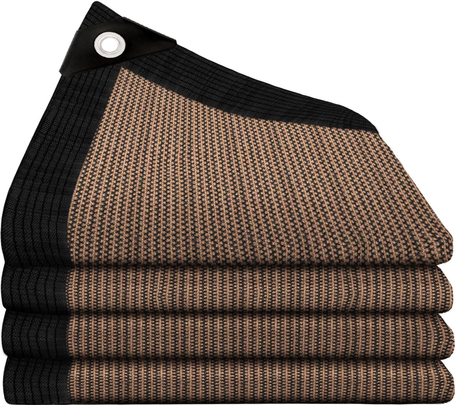 kogxscej Red de sombra con ojales, 80% de tasa de sombreado resistente a los rayos UV, transpirable, ligera y duradera, red de sombreado para invernadero, jardín, granero, exterior.