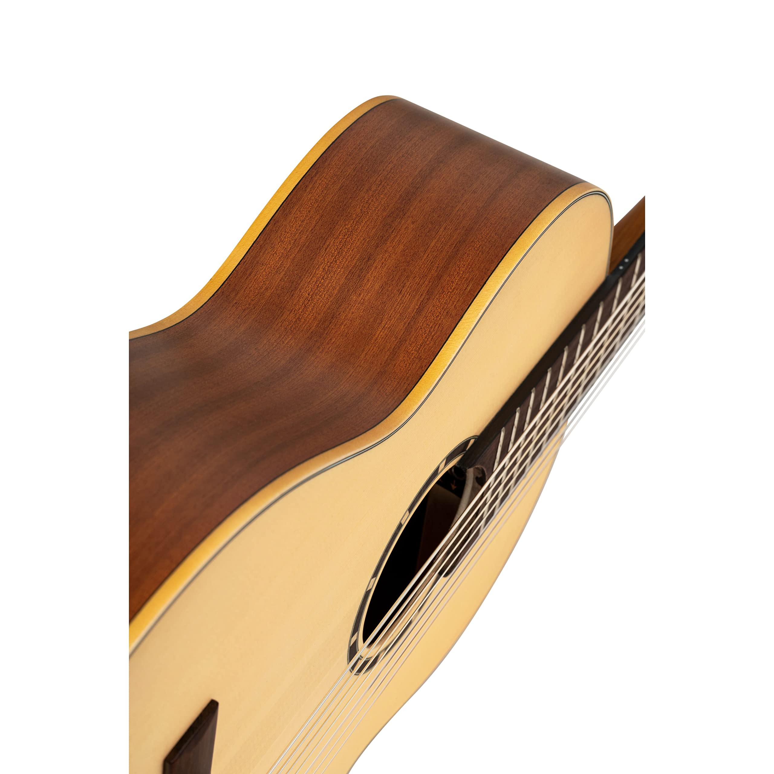 Ortega Guitars Chitarra da concerto a 7 corde - Family Series Pro - abete rosso e zaffele con finitura satinata, naturale - inclusa custodia (R133-7)