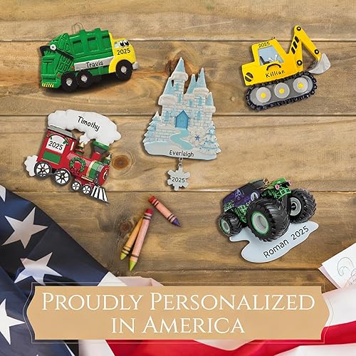 Miniatura 6 de Adorno de unicornio personalizado 2025  Personalización gratuita las 24 horas  Adornos de Navidad de animales de fantasía grabados con láser para