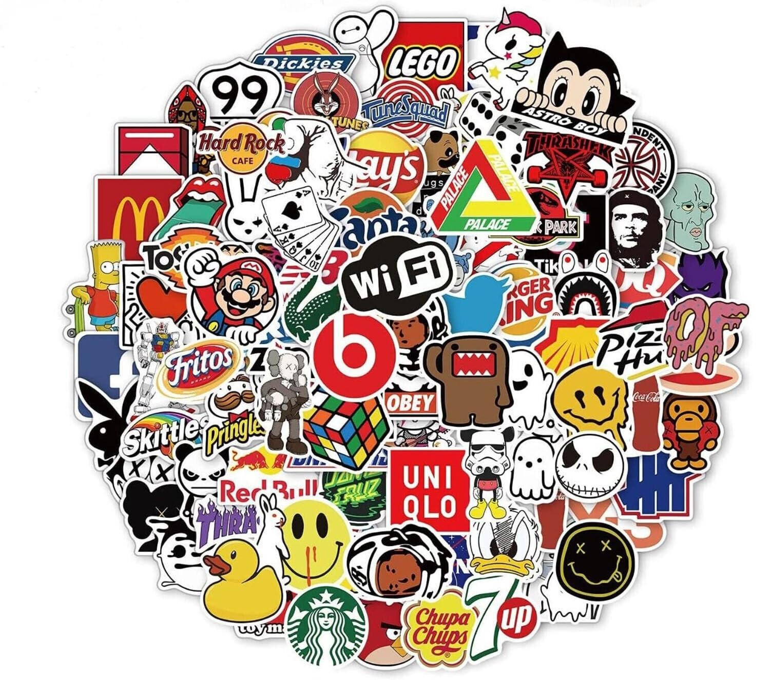 Snapklik.com : Amazing Stickers 100pcs Random Stickers Pack Adults ...