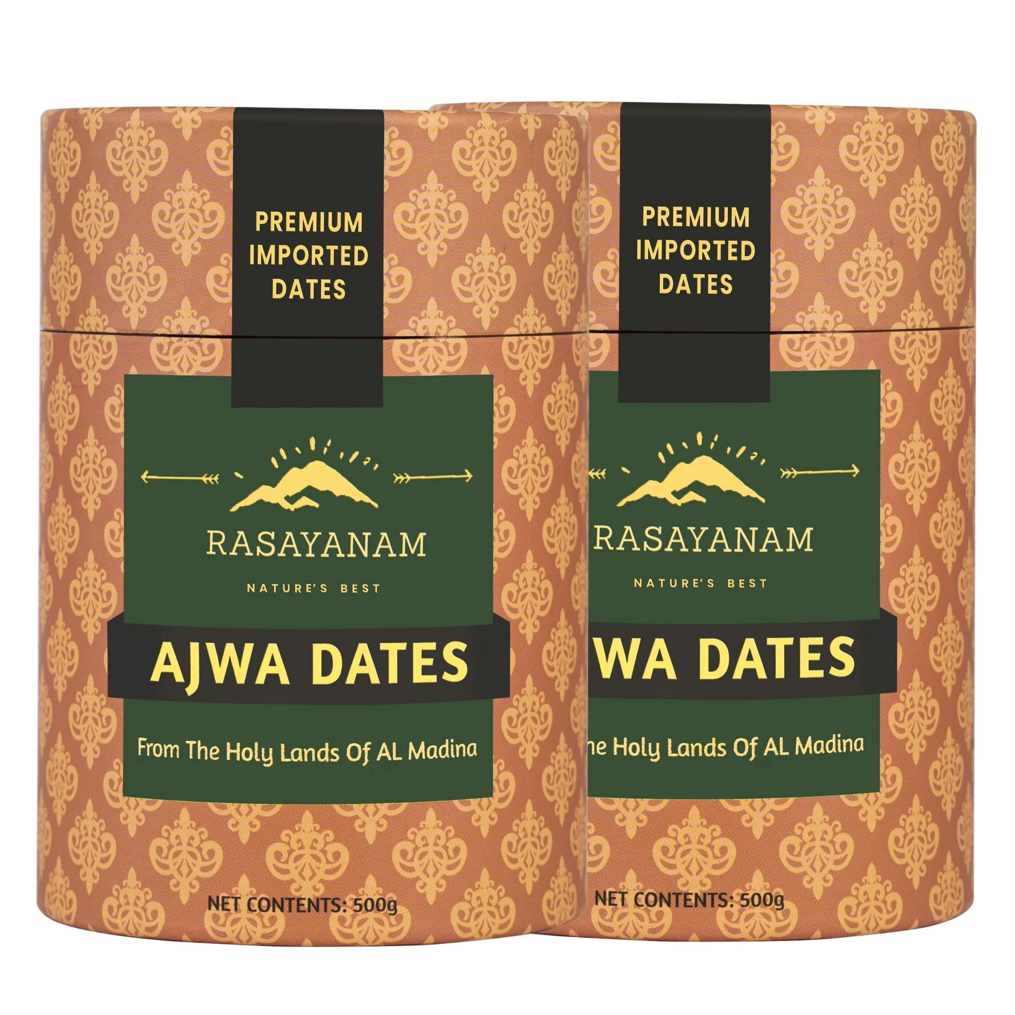 Rasayanam Al Madina Ajwa Dates khajoor (500 gms) PACK OF 2 | From the finest farms of Mecca | Pure & Fresh… (B0BH372VRK) Amazon Price History, Amazon Price Tracker
