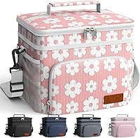 Vista 24 de HOTOR Lonchera térmica para hombres y mujeres, lonchera a prueba de fugas con 4 bolsillos, correa ajustable, ideal para el trabajo, picnic, viajes