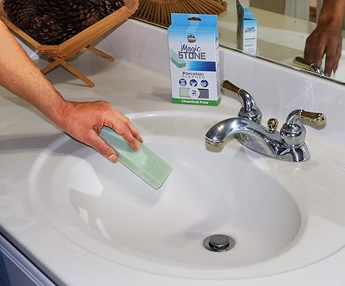 Miniatura 3 de Compac Home Magic Stone - Barra de limpieza de porcelana, color verde, 4 unidades
