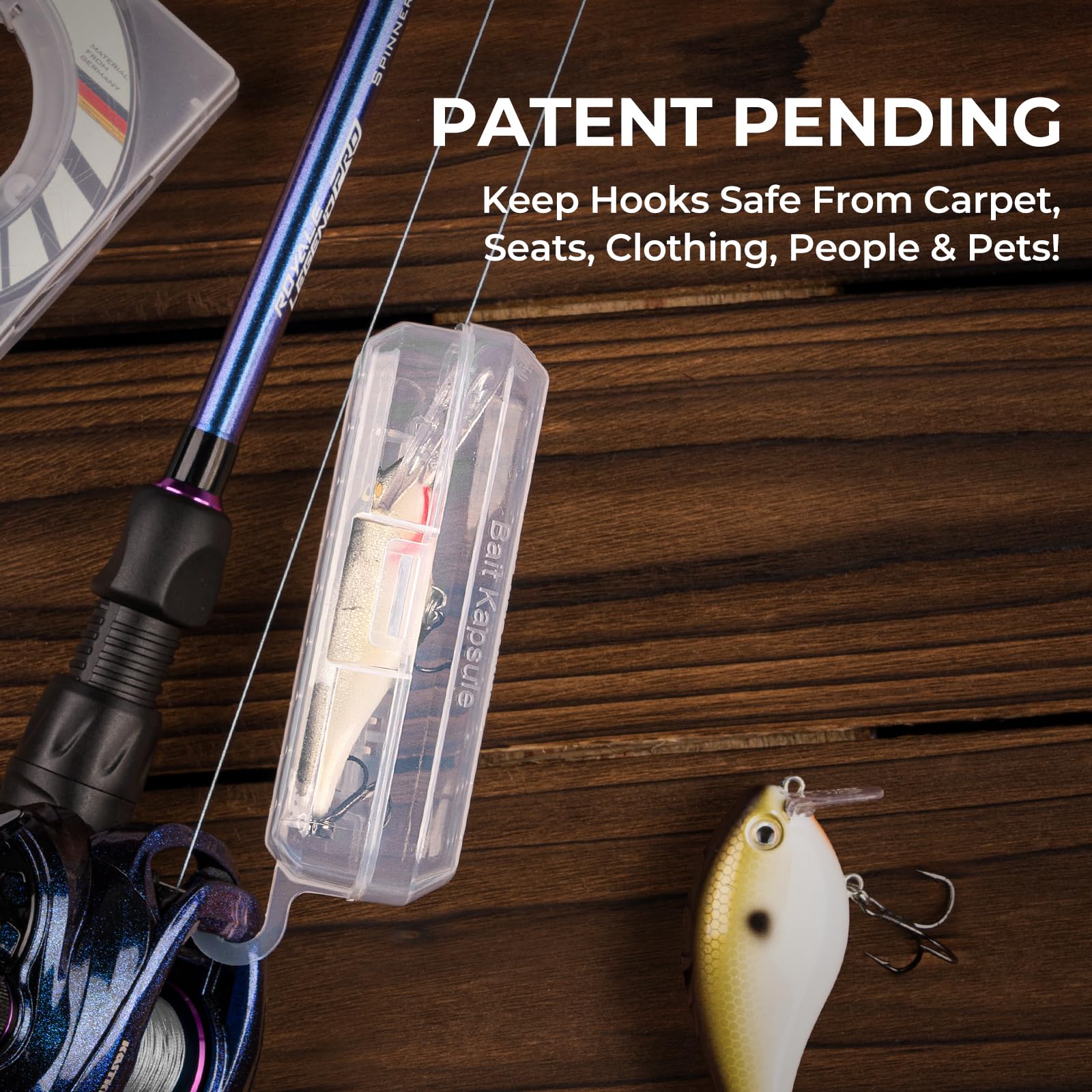 KastKing Bait Kapsule Lure Cover with Vent Holes; Tangle-Free Rod Guard