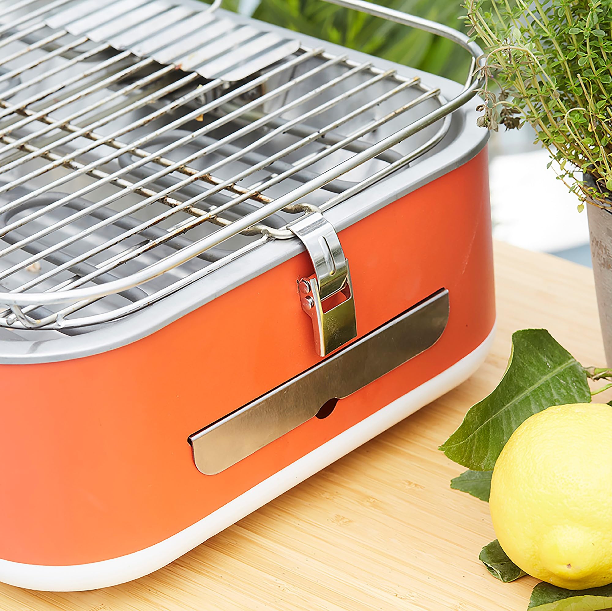 Barbecook E-Carlo gril de table électrique, grille camping, Red 42,5x33x16,5cm