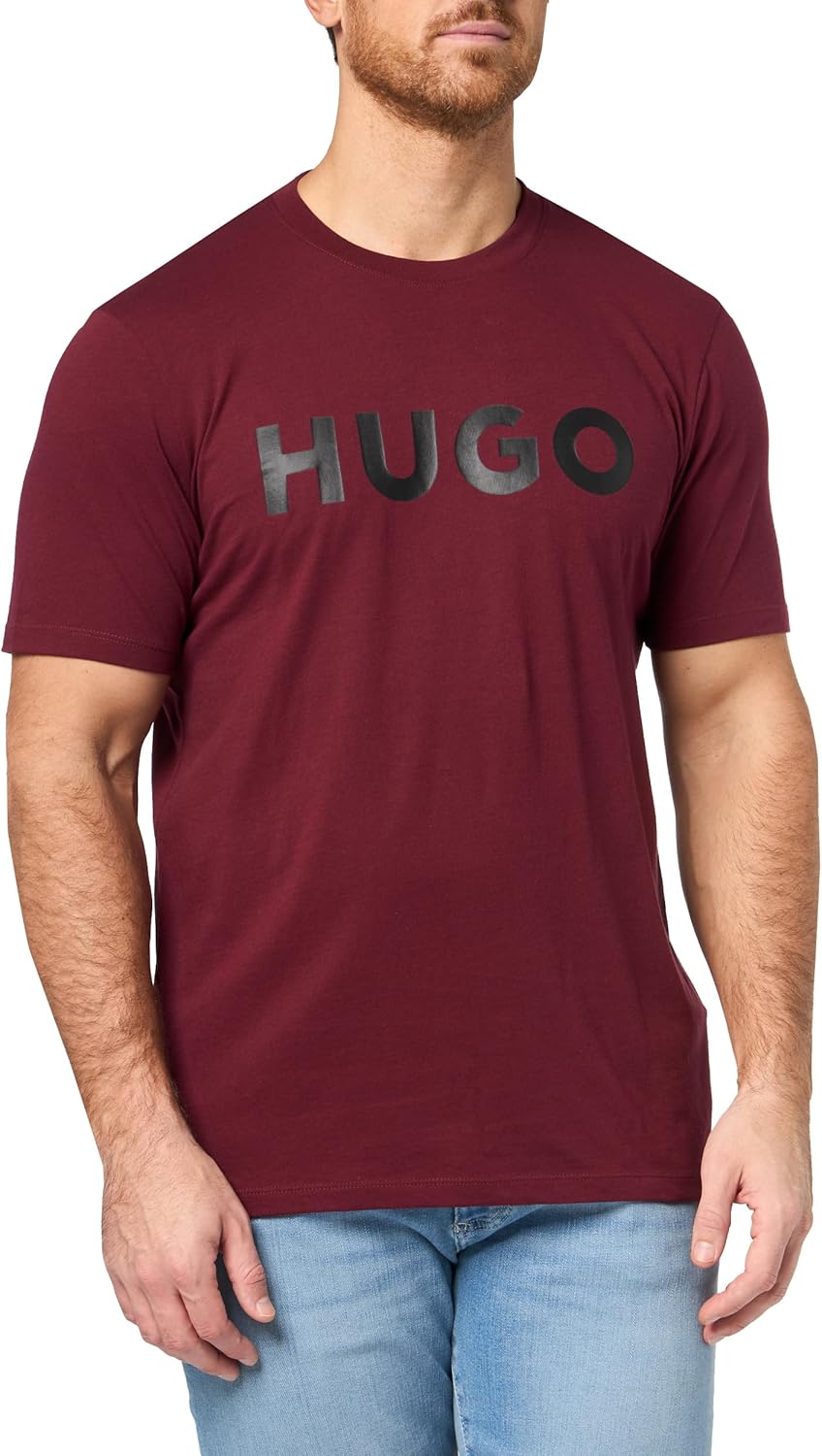 Hugo Mens Print Logo Short Sleeve T-Shirt