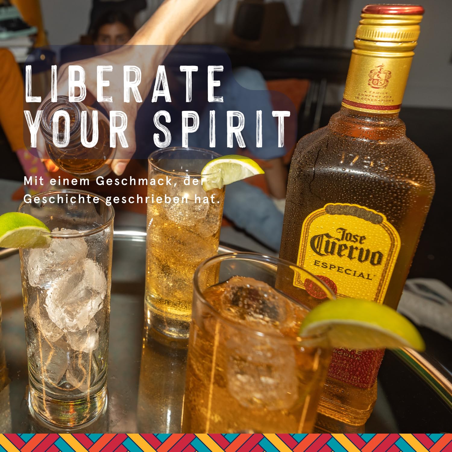 Jose Cuervo Especial Reposado Original Tequila Mexiko (1 x 1,0 l) – mexikanischer Tequila mit 38 % Vol. Alkohol