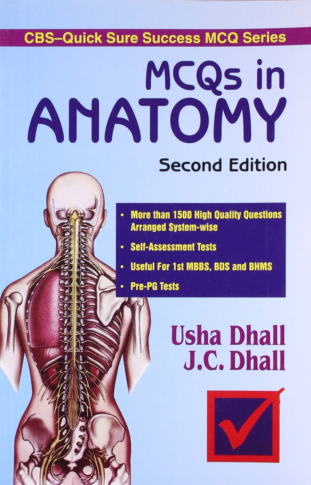 Mcqs In Anatomy, 2E- -Quick Sure Success Mcq Series (Pb-2016) [Paperback] DHALL & DHALL