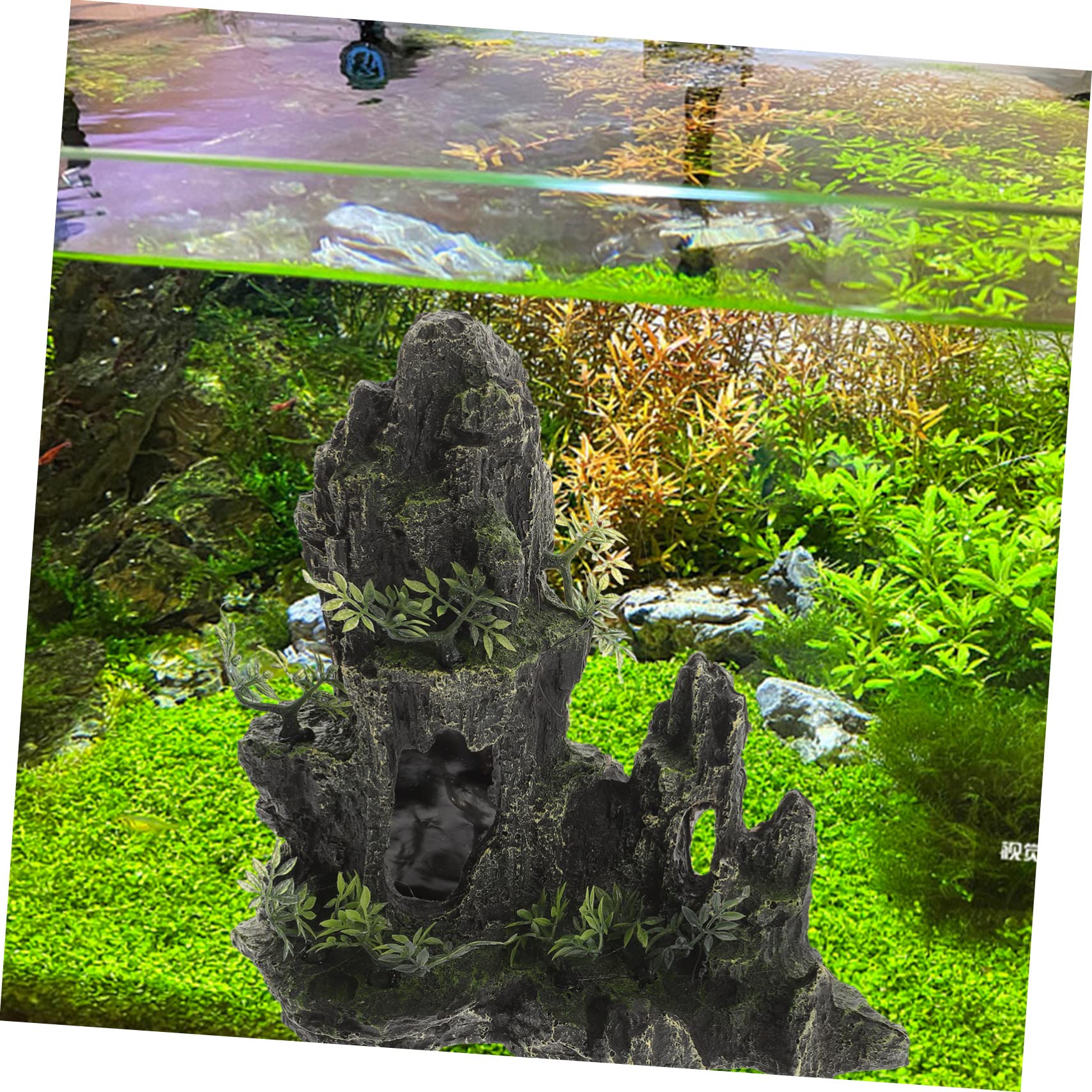 POPETPOP Estatua Decorativa De Rocalla para Acuario Decoración De Pecera Artesanía De Resina Miniadornos para Acuario