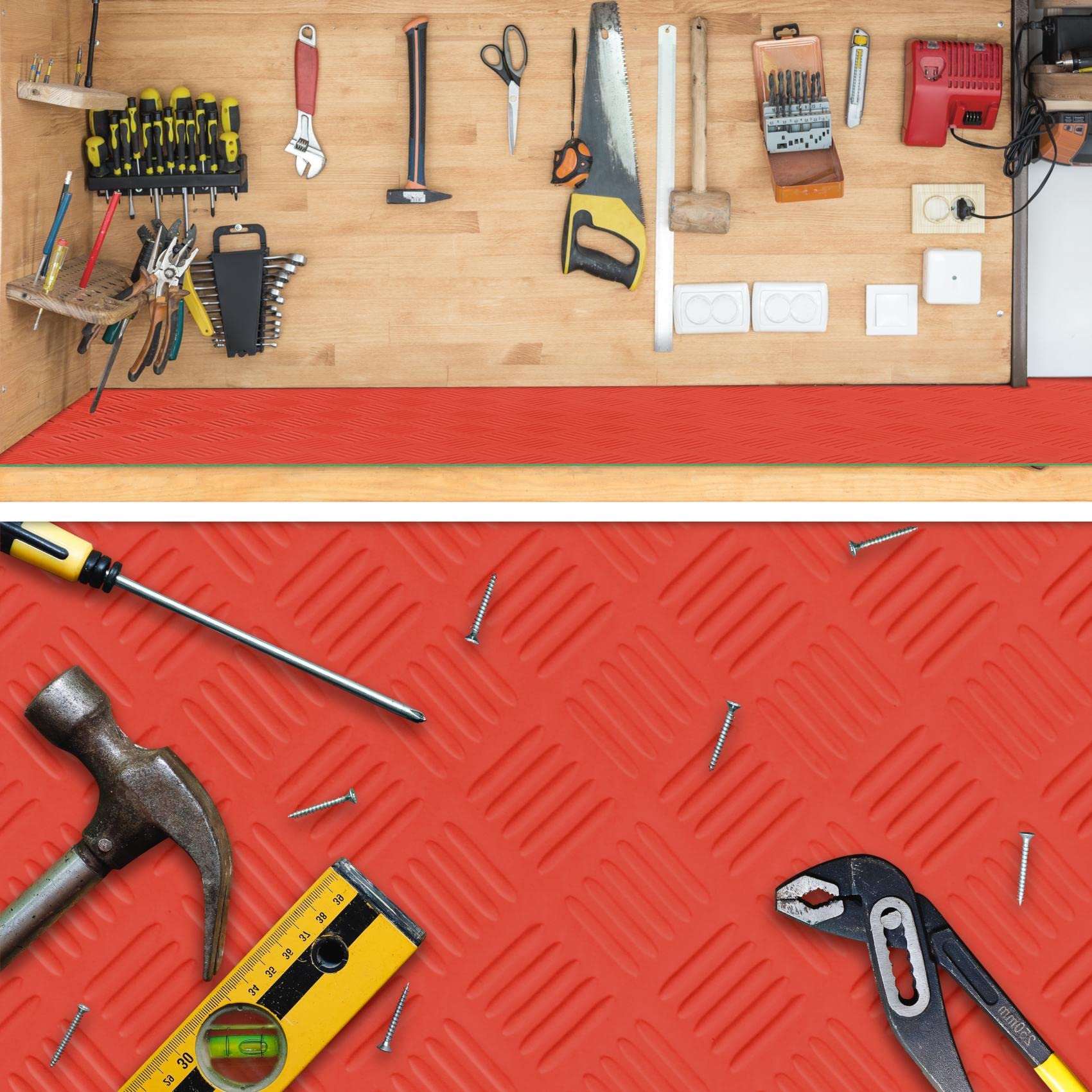 Tappetino In Gomma Scanalato 10m² - Spessore 3mm, Per Officina, Garage E Antiscivolo - Foto 10