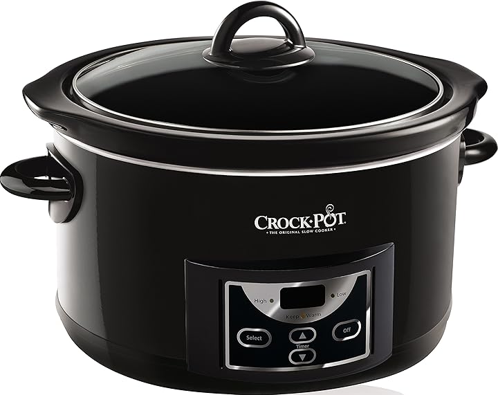 Pentola per cottura lenta, capienza 4.7 litri, adatta fino a 6 persone, 230 w crock-pot slow cooker SCCPRC507B-060