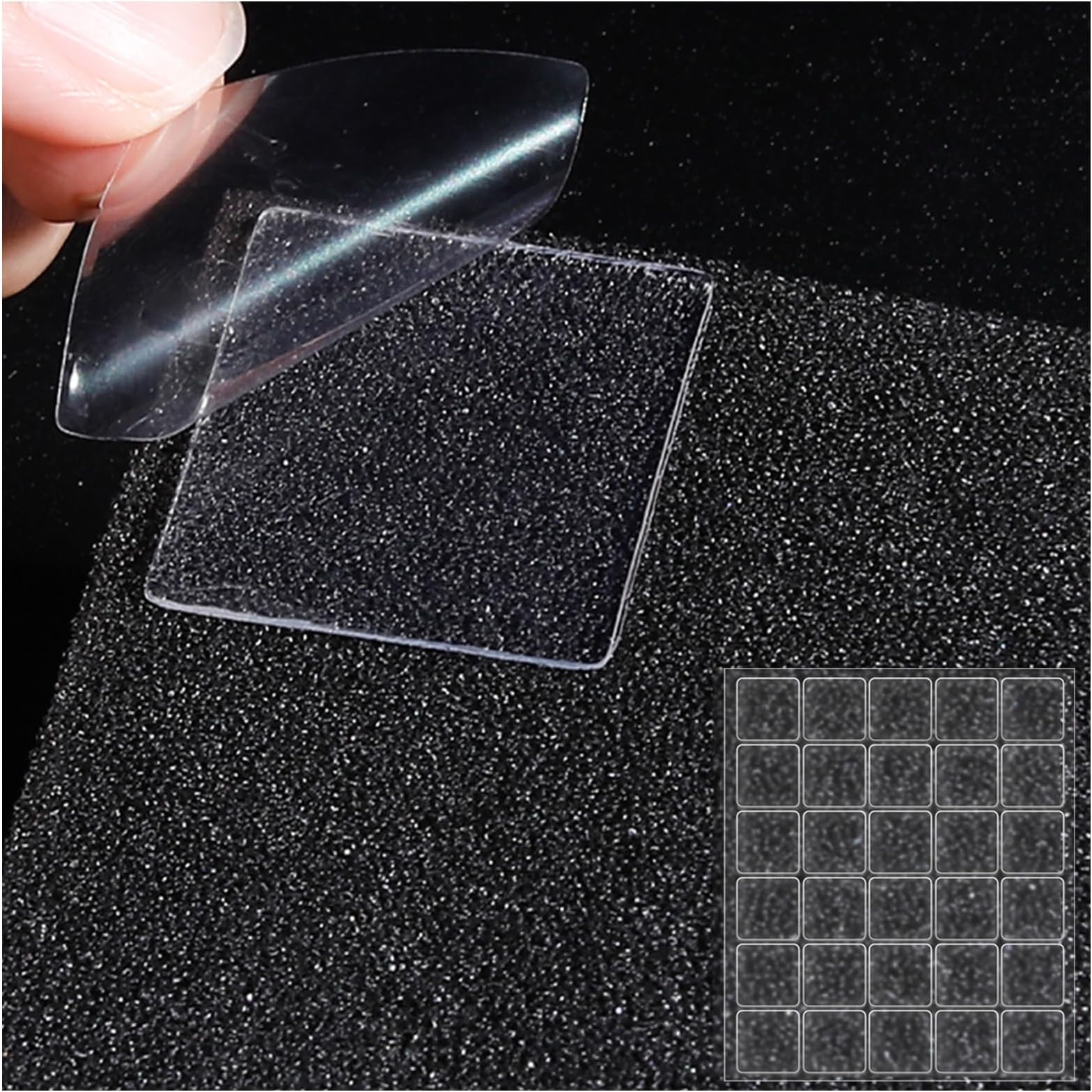 TroyStudio 270 Pcs Heavy Duty Double Sided Nano Tape, Highly Adhesive Glue Squares 1.57 Inches Wide, Removable Tape Stick Perfect for Mounting Acoustic Foam, Polyester Fiber Panels, PVC Sound Diffuser