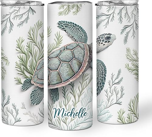 Miniatura 8 de Hyturtle Vaso delgado personalizado con estampado de gatos, regalos de cumpleaños para amantes de los gatos, regalos del día de la madre para mamá