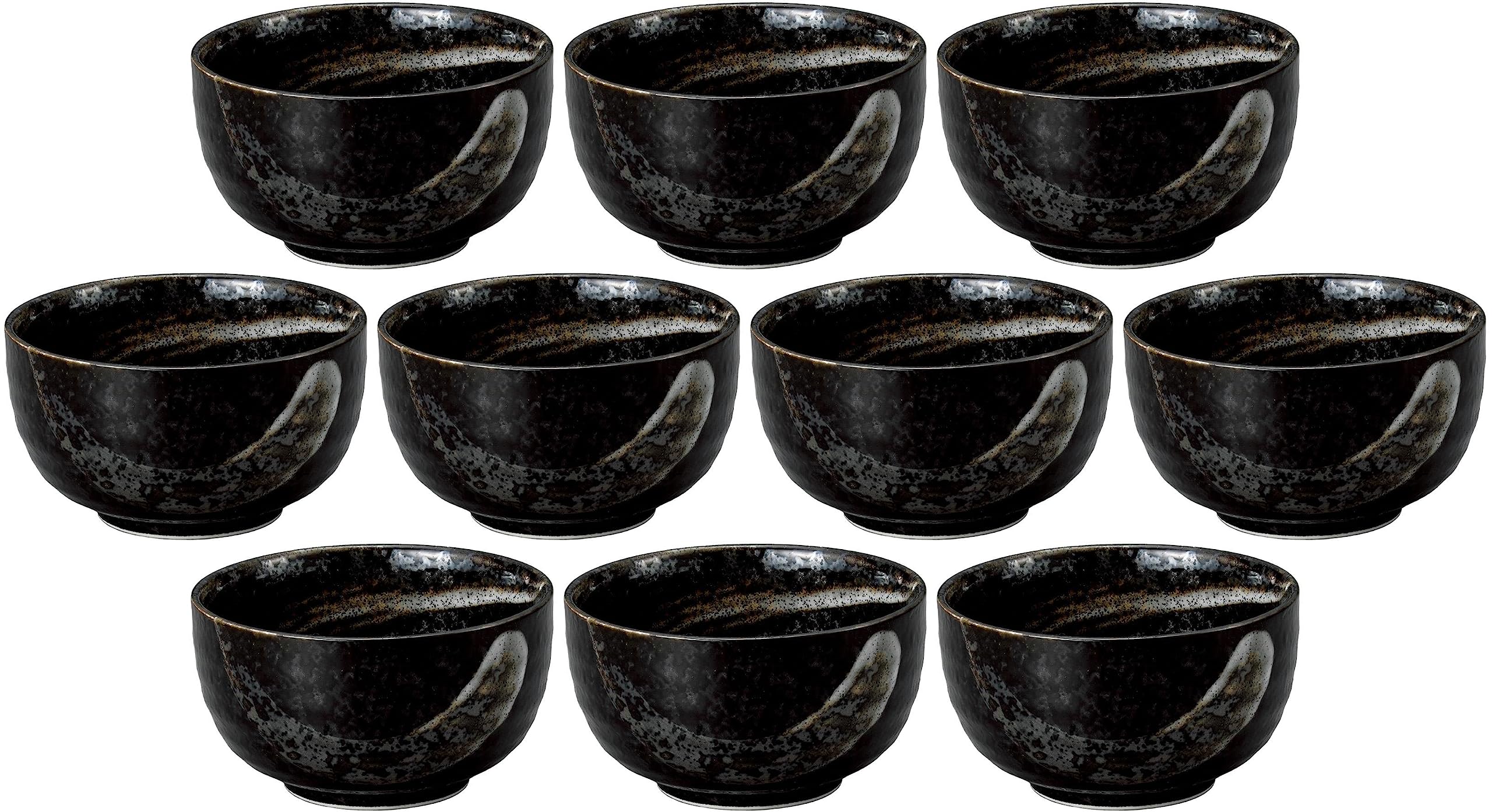 Amazon.com: セトモノホンポ(Setomonohonpo) Set of 10, Meiji Rough