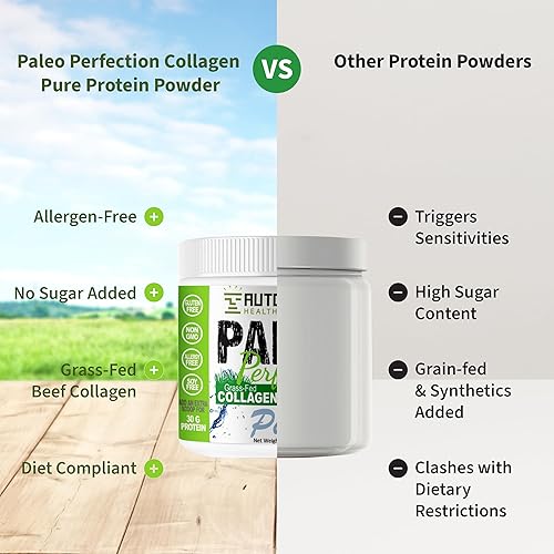 Miniatura 5 de Paleo Perfection - Polvo de proteína de colágeno de carne de res alimentada con pasto - Polvo de proteína Paleo, Keto, SCD y AIP - Colágeno para