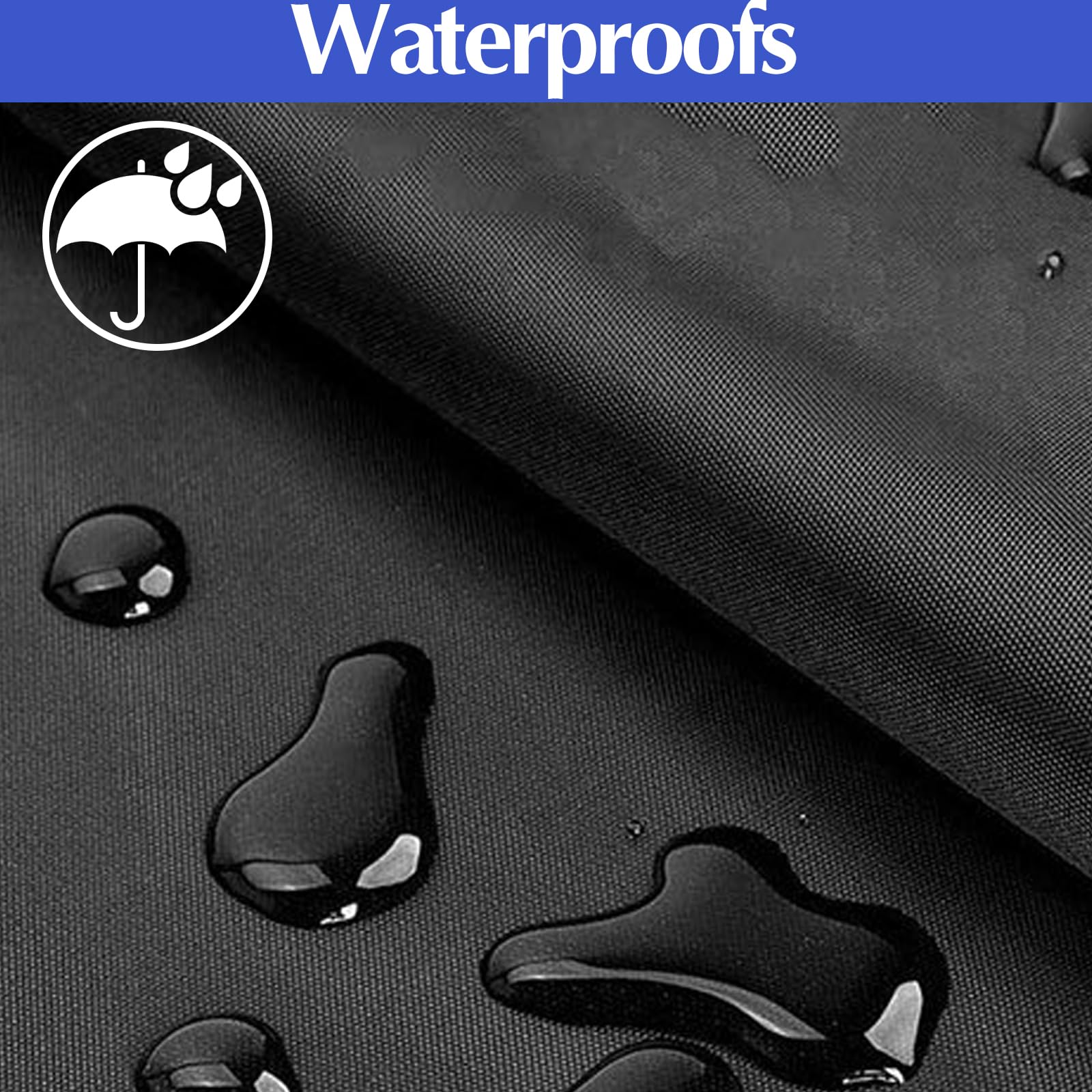 Yuragim Copertura per tavolo da ping pong, 420D, Oxford, impermeabile, antivento, resistente ai raggi UV, colore nero, per interni ed esterni, 165 x 71 x 185 cm